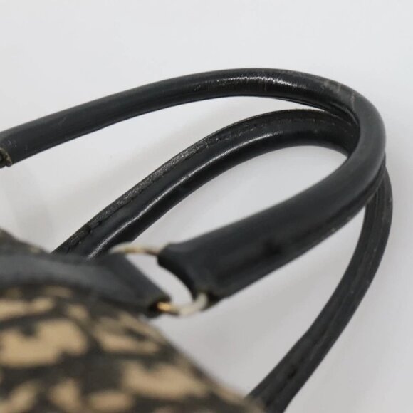 Christian Dior Trotter Canvas Boston Bag Navy Silver Auth 136274 - Picture 9 of 16